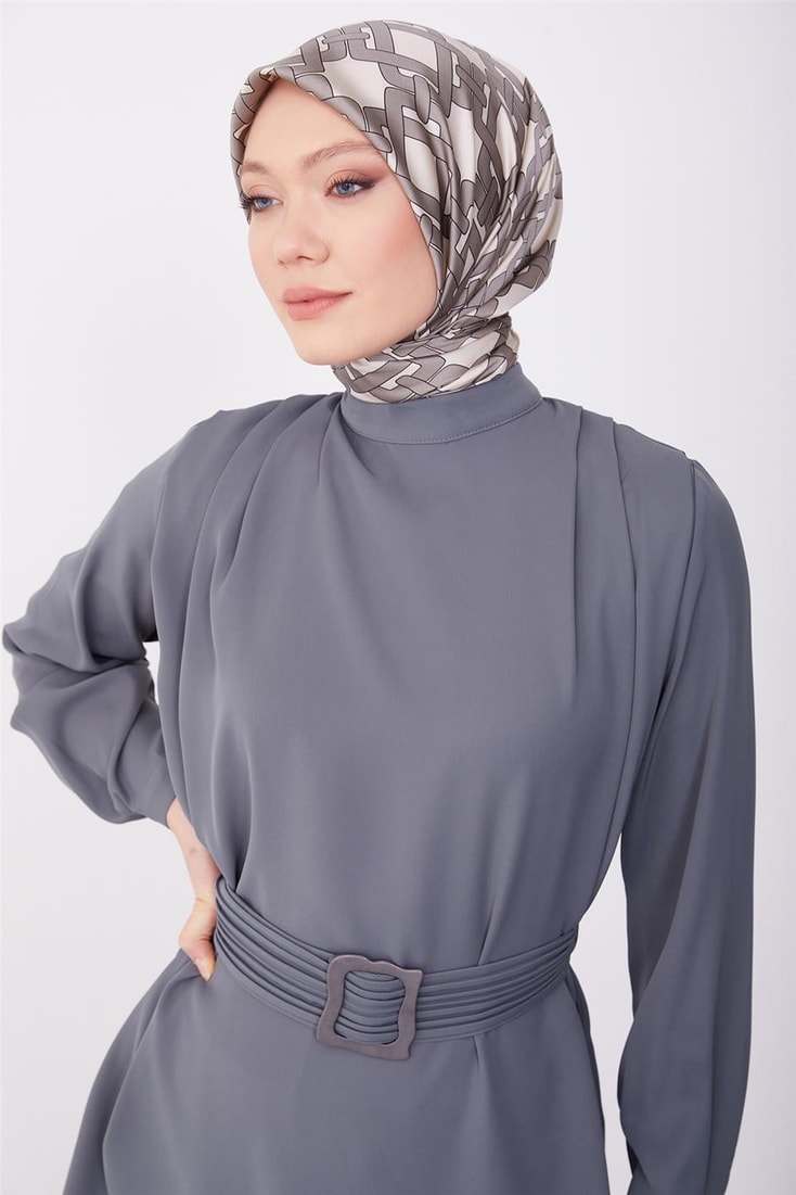 Armine Belt Pleated Trouser Suit 23K6720 Anthracite
