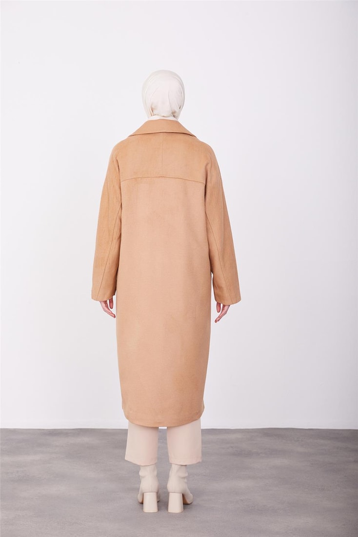 Armine Single Button Coat 23K7202 Camel