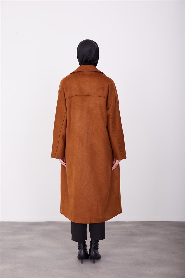 Armine Single Button Coat 23K7202 Tan