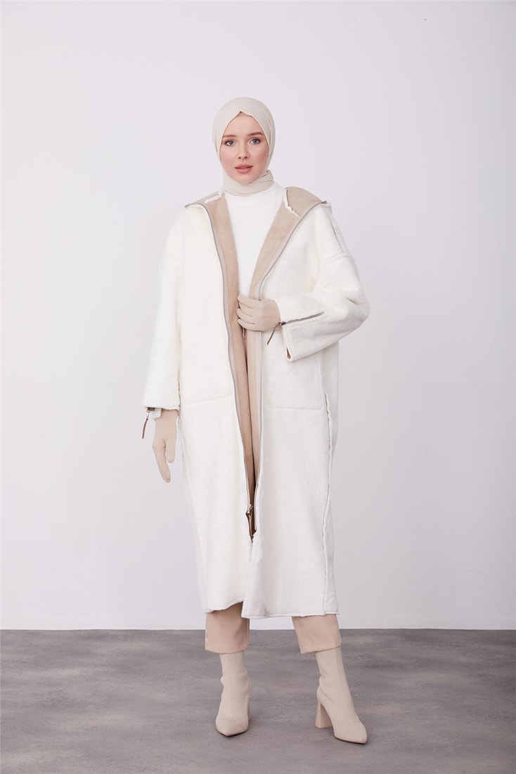 Armine Double-Sided Fur-Suede Coat 23K7212 Mink