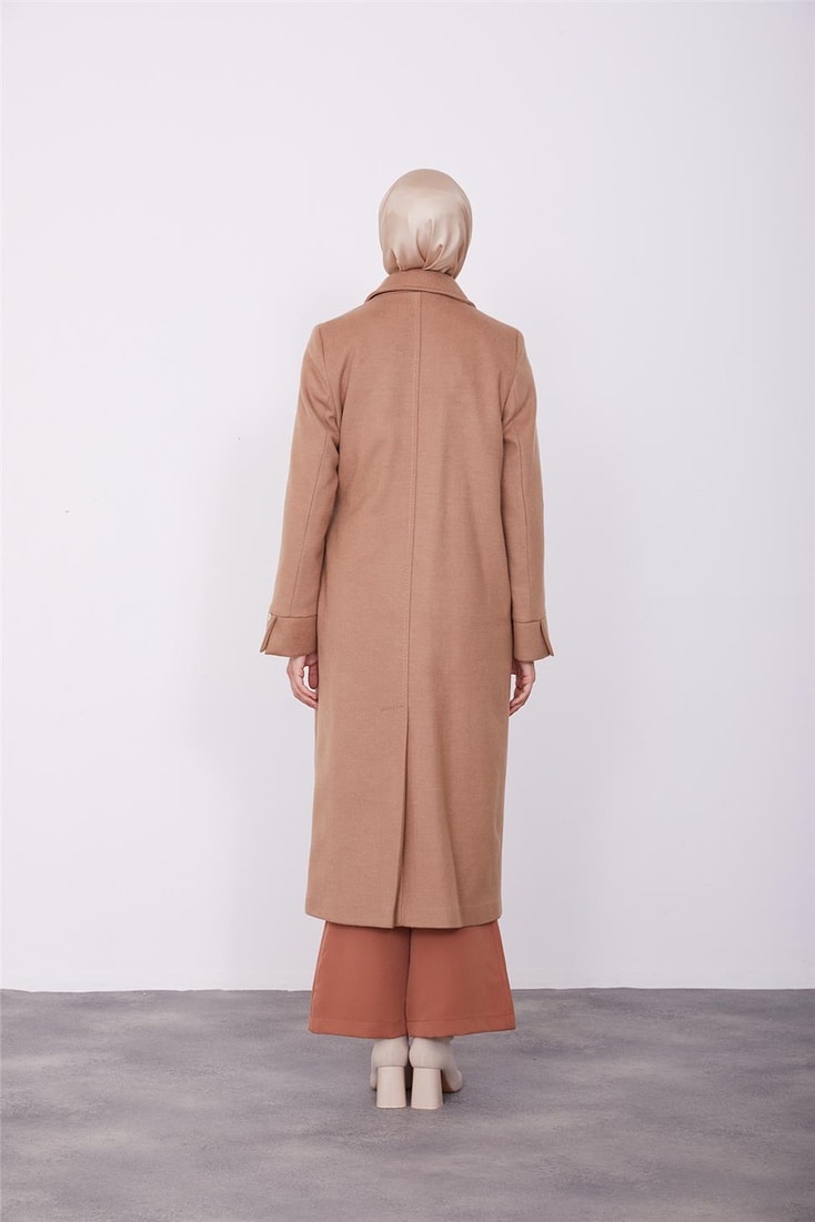 Armine Side Tie Coat 23K7220 Camel