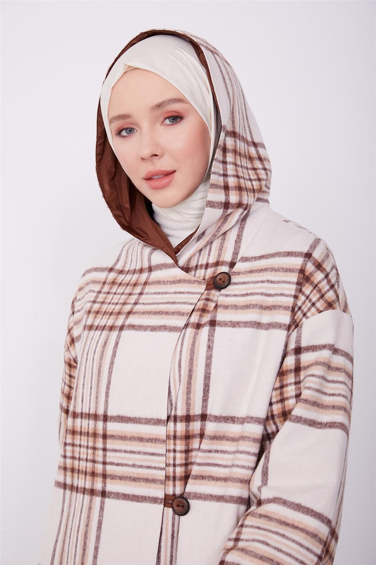 Armine Double-Sided Wearable Overcoat 23K8515 Brown