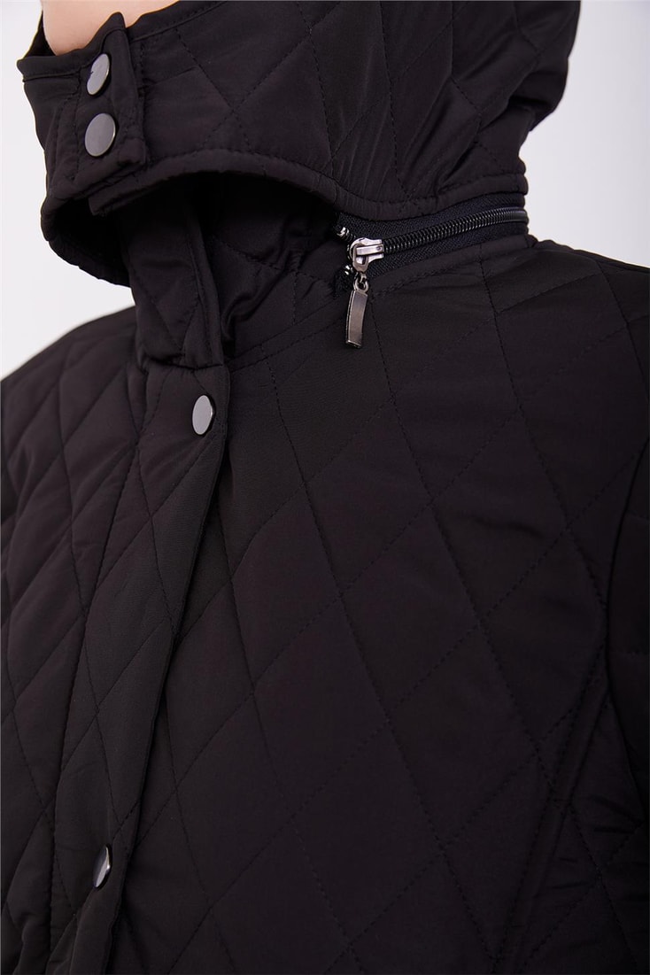 Armine Quilted Coat 23Kd8802 Black