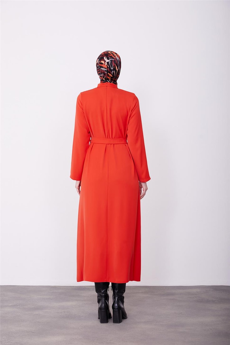 Armine Aller Detailed Dress 23K9725 Red