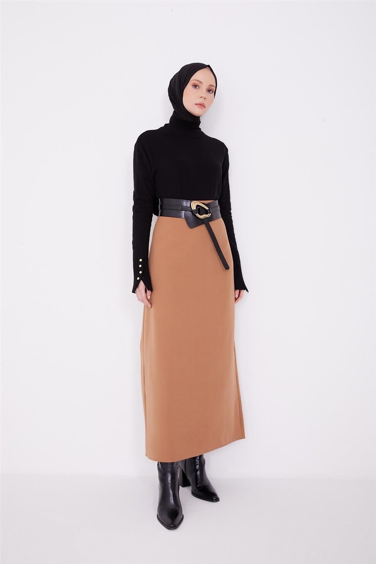 Armine BB Pencil Skirt 23Yd1034-1 Biscuit