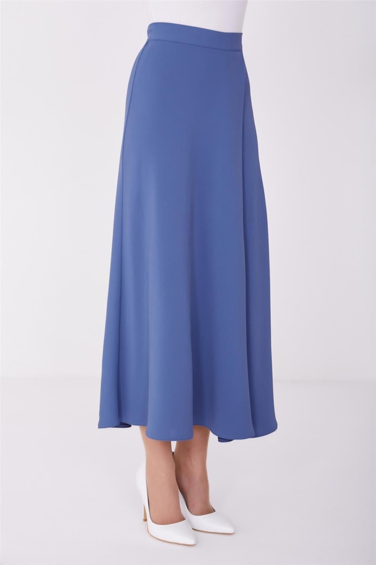 Armine Pleated Pleated Wide Skirt 23Y1418 Indigo
