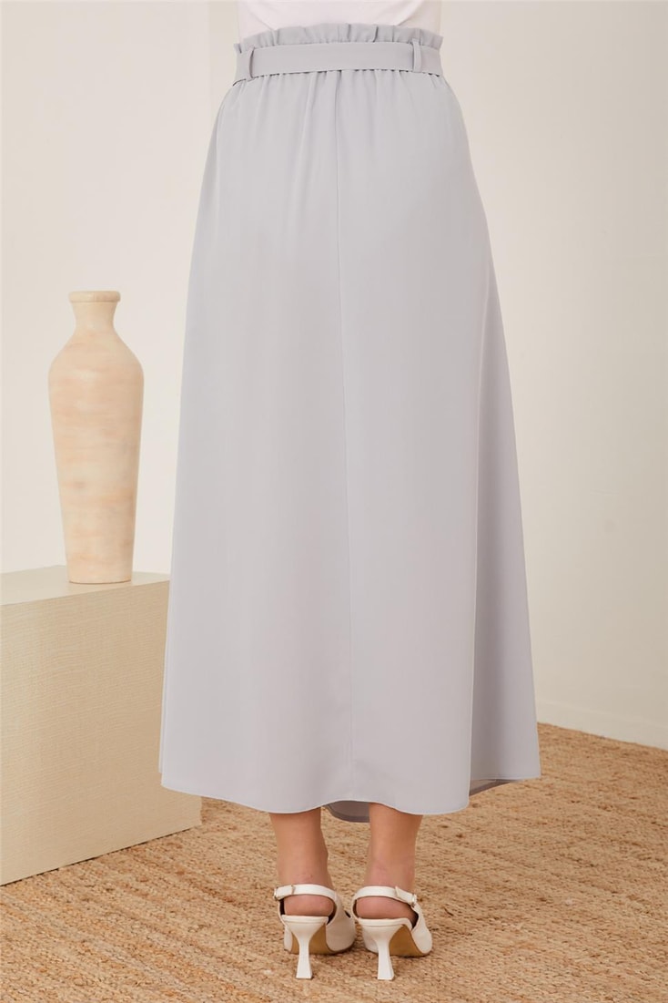 Armine Belt Elastic and Adjustable Skirt 23Y1421 Gray