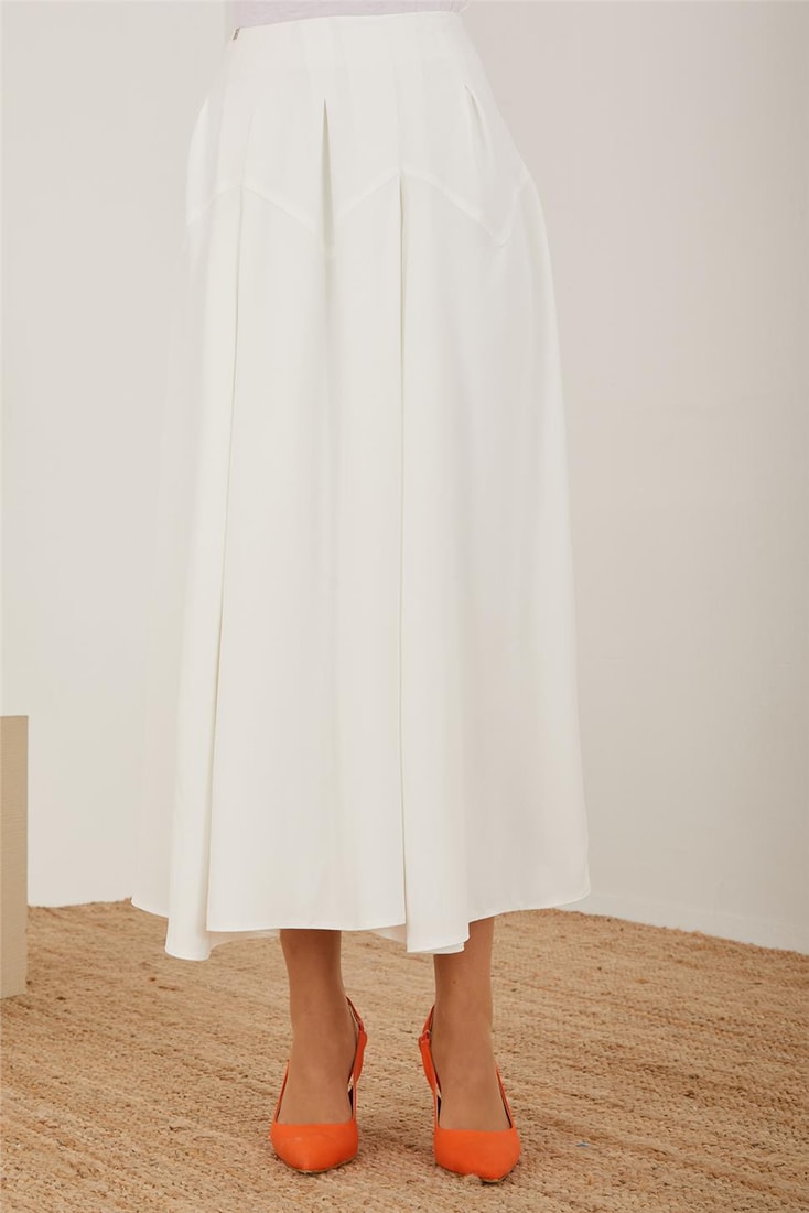 Armine Pleated And Godeli Skirt 23Y1426 White