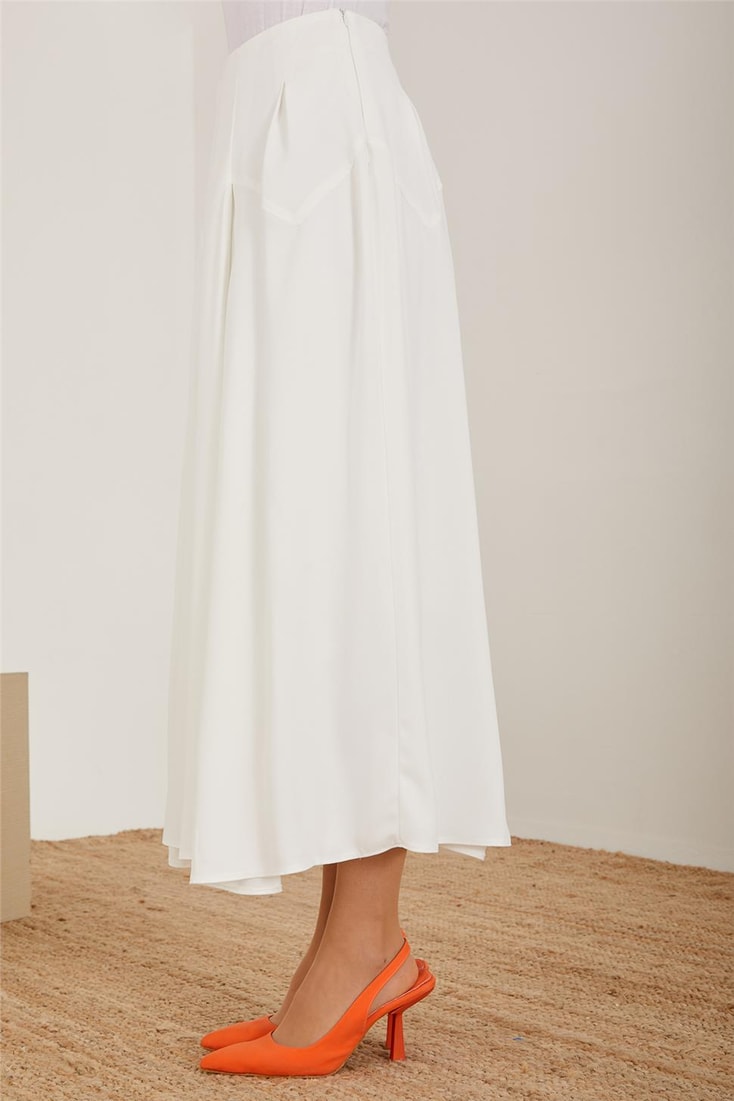 Armine Pleated And Godeli Skirt 23Y1426 White