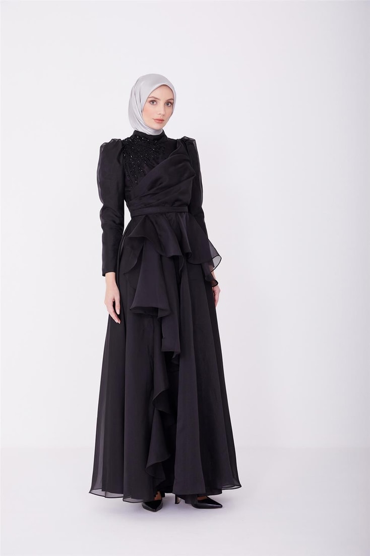 Armine Abiye Elbise 23Yd1902 Siyah