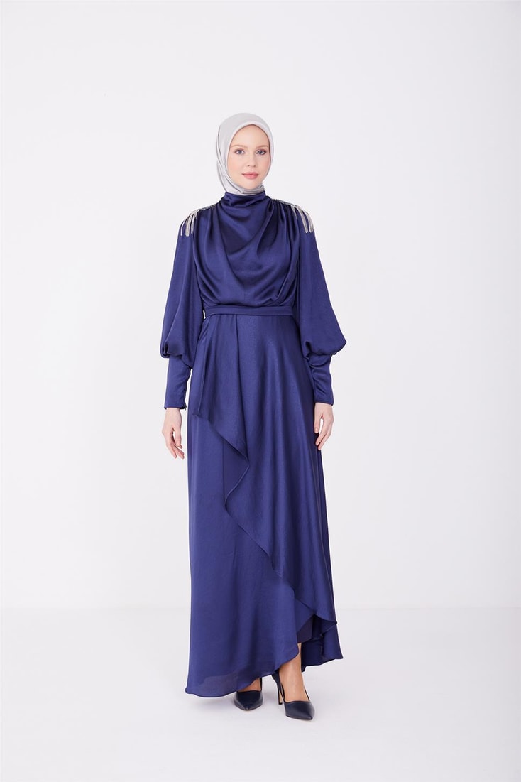 Armine Abiye Elbise 23Yd1905 Lacivert