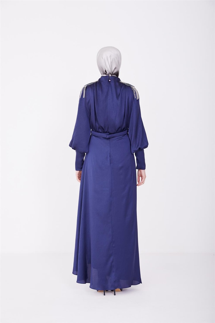 Armine Abiye Elbise 23Yd1905 Lacivert