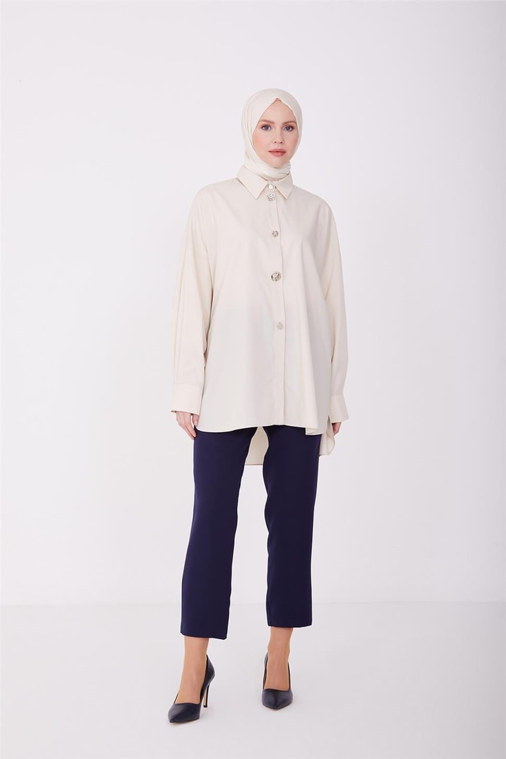 Armine Trousers 23Y2029 Navy Blue