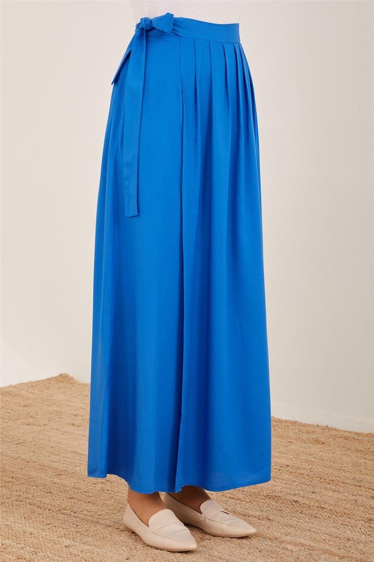 Armine Pleated Side Tie Trousers 23Y2413 Cobalt