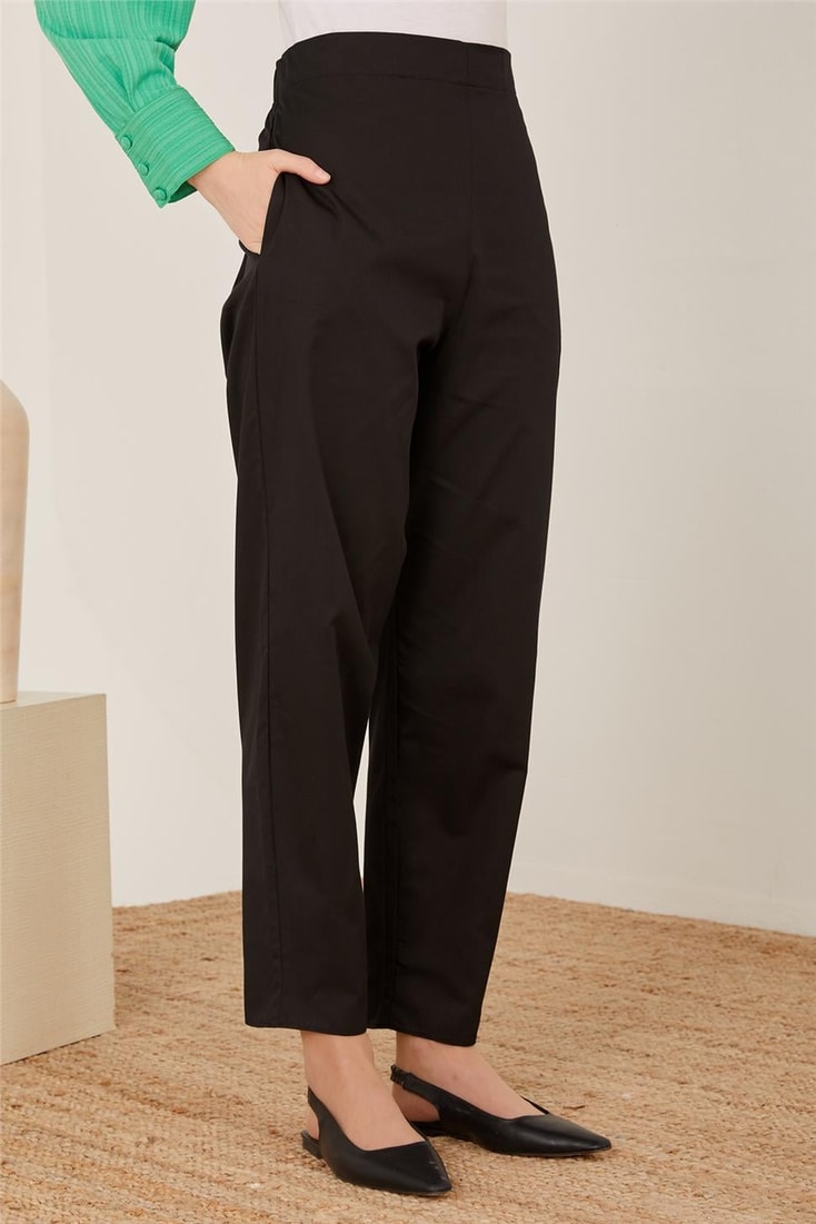 Armine Cotton Basic Trousers 23Y2415 Black