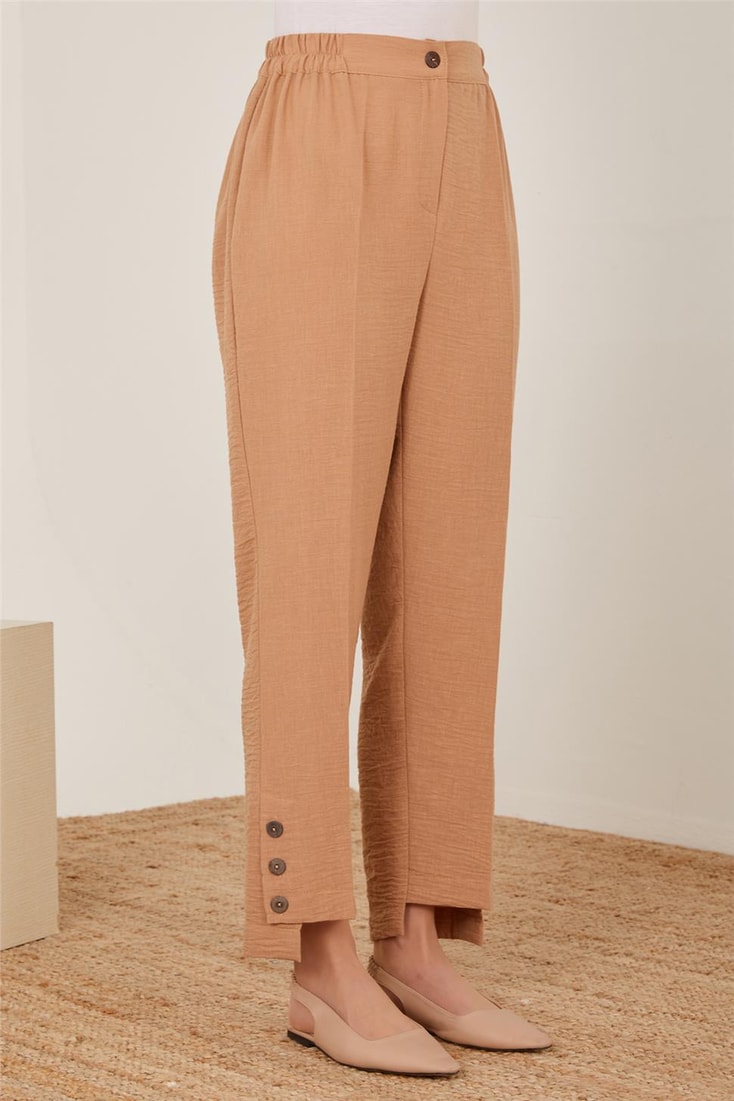 Armine Leg Detailed Trousers 23Y2423 Beige