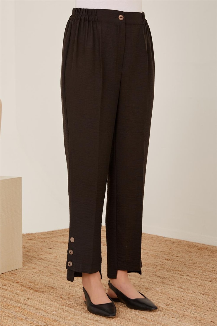 Armine Leg Detailed Trousers 23Y2423 Black