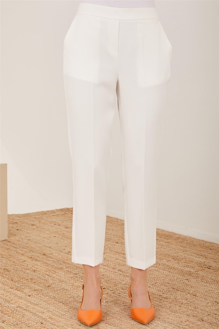 Armine Glittery Elastic Back Trousers 23Y2437 Ecru