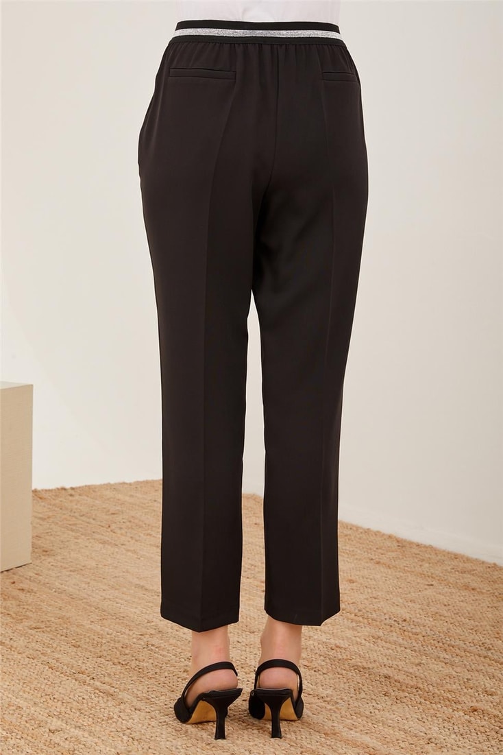 Armine Glittery Elastic Back Trousers 23Y2437 Black