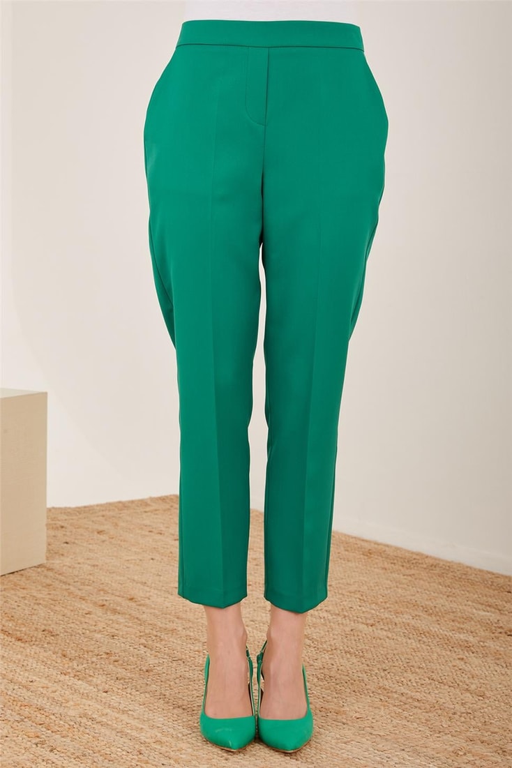 Armine Glittery Elastic Back Trousers 23Y2437 Green