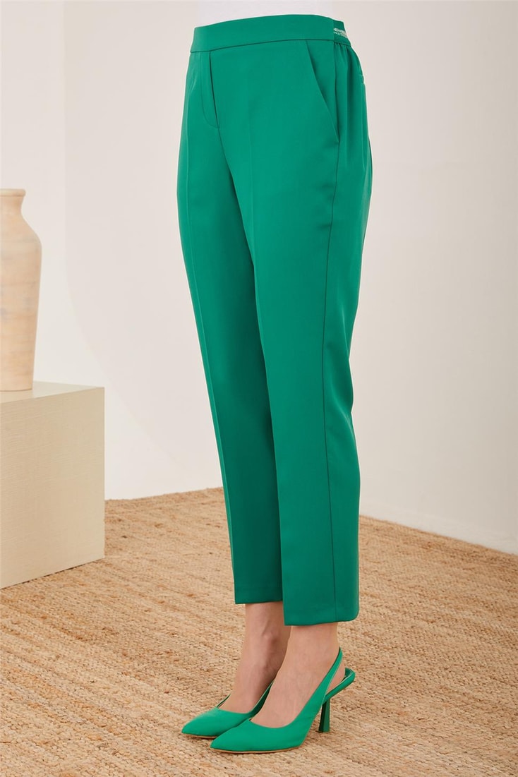 Armine Glittery Elastic Back Trousers 23Y2437 Green