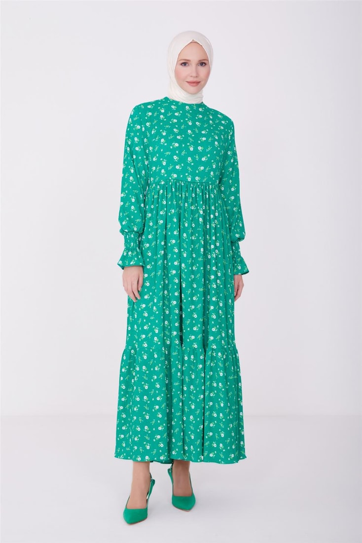 Armine Elbise 23Yd2559 Yeşil