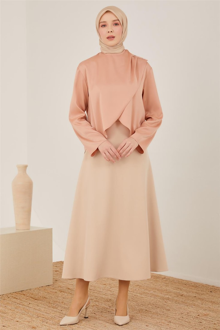 Armine Shoulder Stone Button Detailed Blouse 23Y3307 Latte