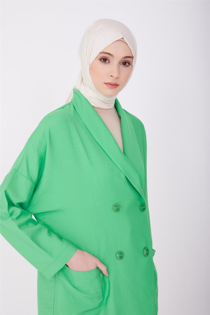 Armine Jacket 23Yd3322 Benetton Green