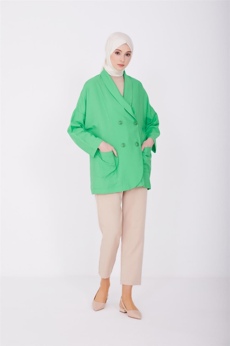 Armine Jacket 23Yd3322 Benetton Green