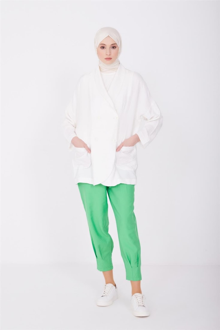 Armine Trousers 23Yd3328 Benetton Green