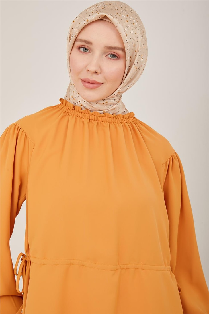 Armine Adjustable Waist Blouse 23Y3331 Caramel