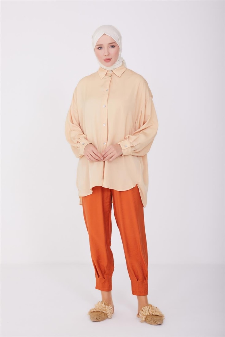 Armine Oversize Basic Shirt 23Y3343 Moonstone