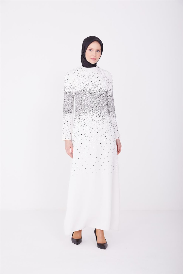 Armine Abiye Elbise 23Yd3351 Beyaz