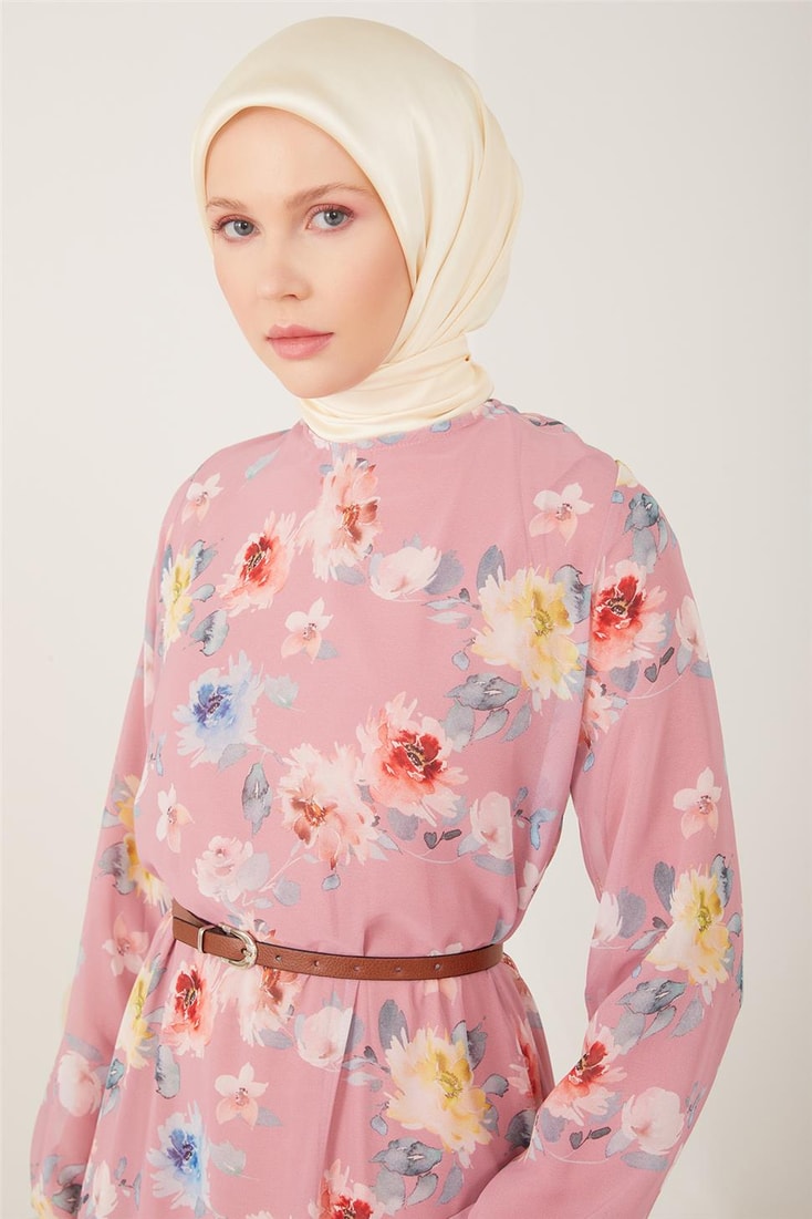 Armine Elbise 23Yd4354 Gül