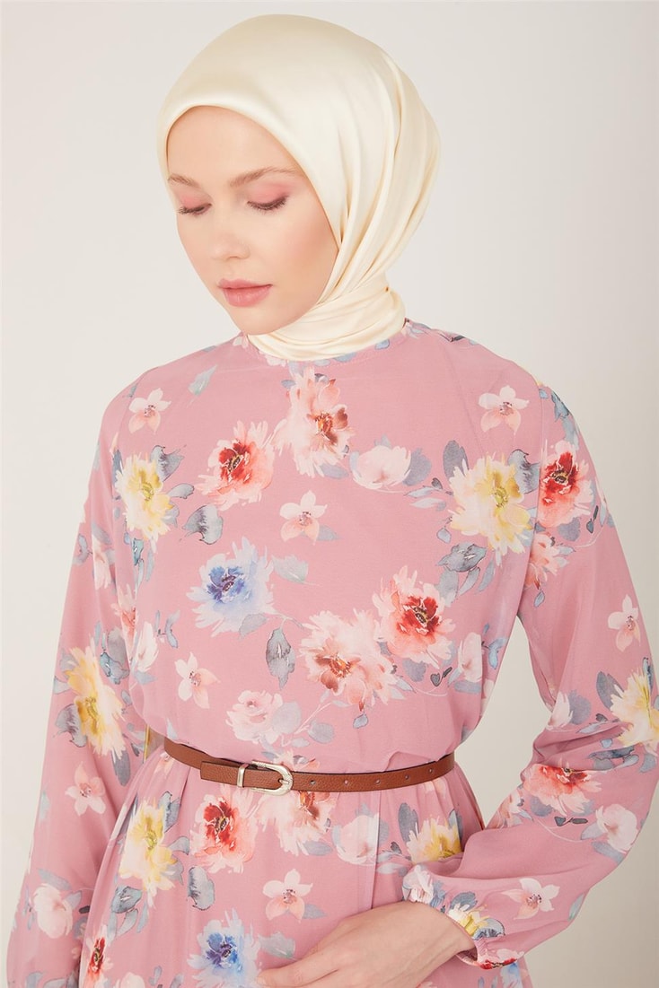 Armine Elbise 23Yd4354 Gül