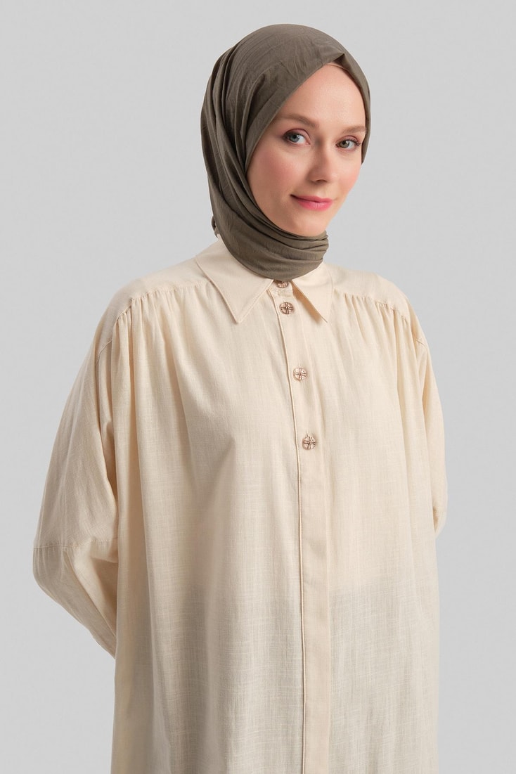 Armine Natural Fabric Tunic 23Y4432 Moonstone