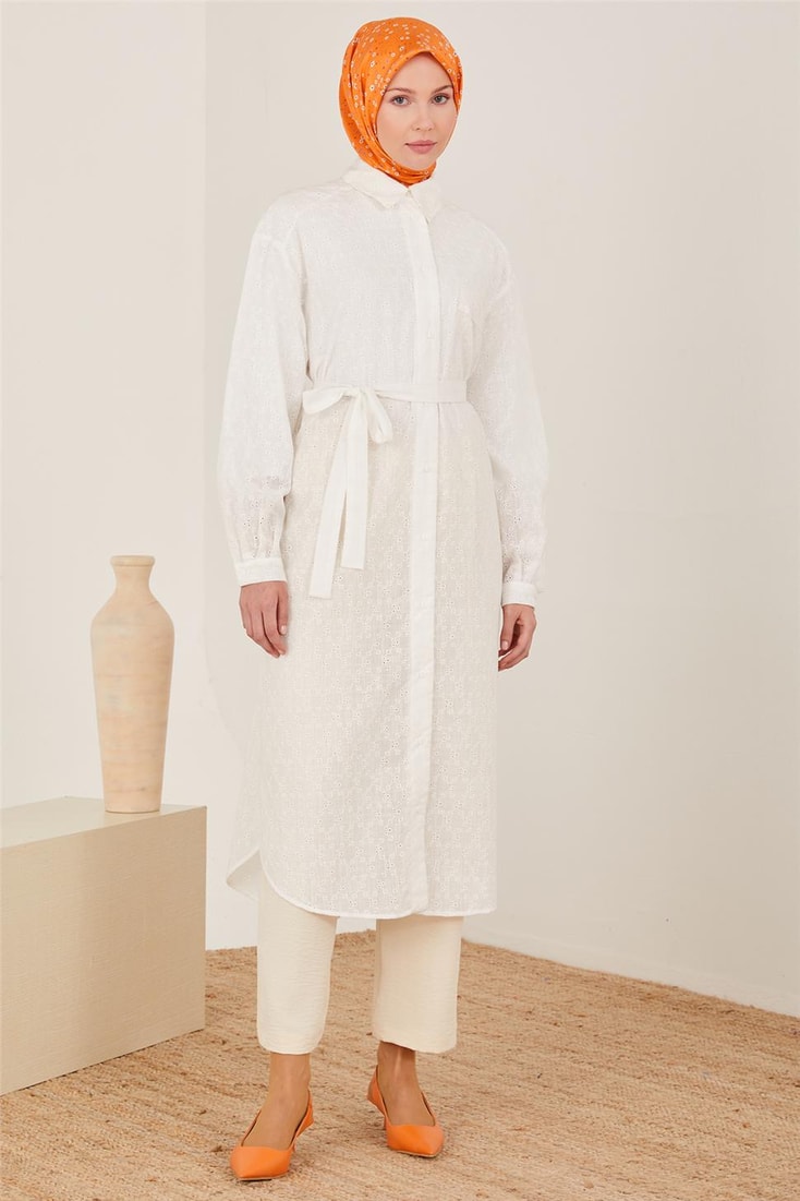 Armine Pocket Embroidered Tunic 23Y4444 White