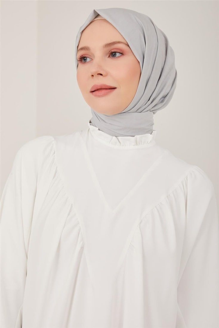 Armine Önü Büzgülü Ve Robalı Tunik 23Y4451 İnci