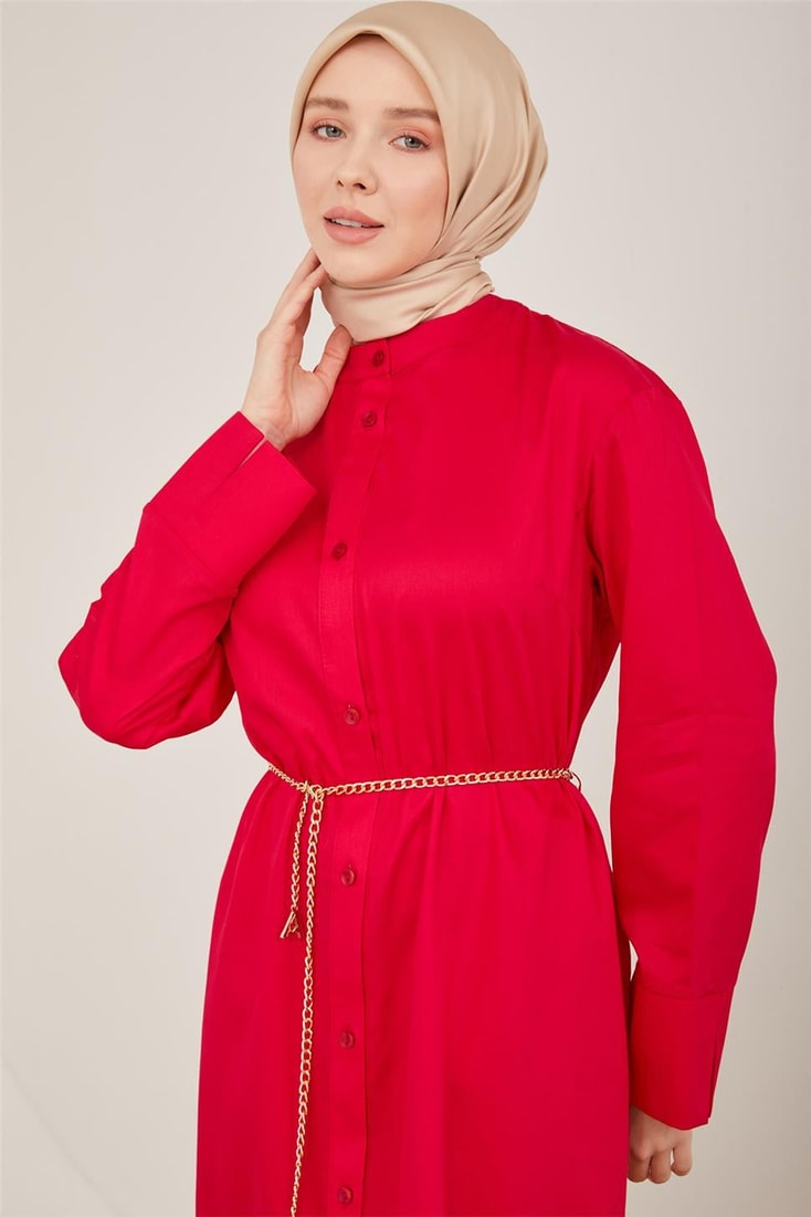 Armine Oversize Tunic Dress 23Y4502 Red