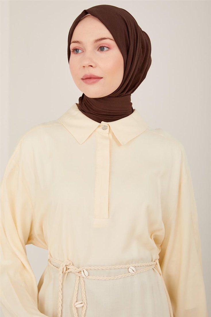 Armine Seashell Detail Tunic Dress 23Y4504 Moonstone