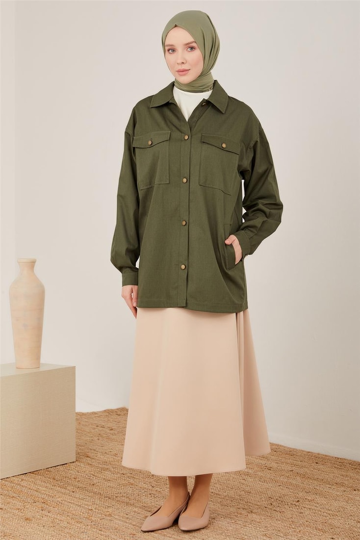 Armine Gabardine Jacket 23Y5803 Khaki