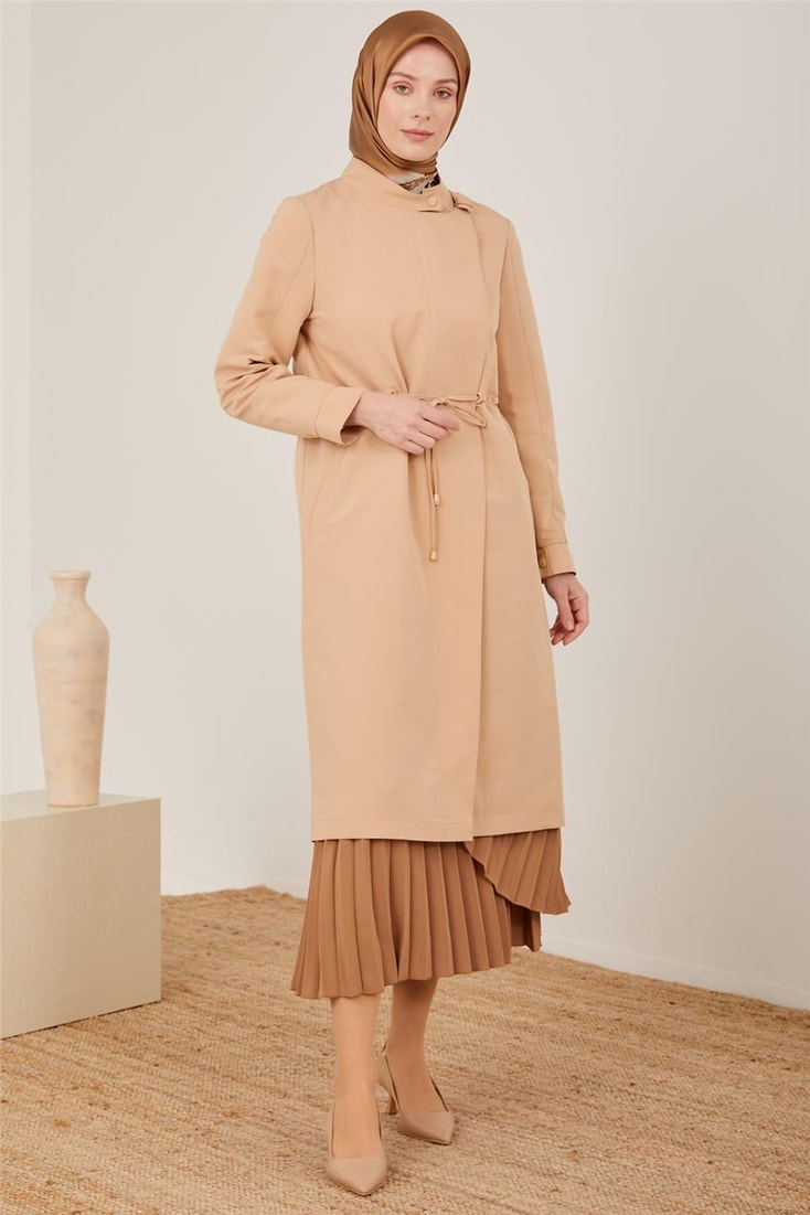 Armine Shoulder Buckle Cape 23Y7006 Beige