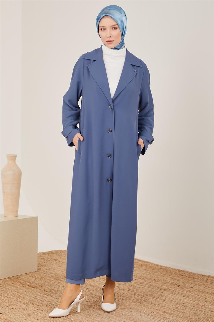 Armine Pardösü 23Y8316 İndigo