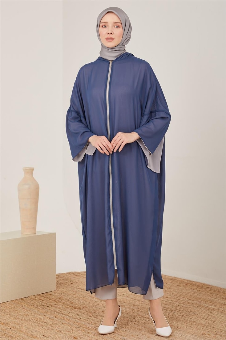 Armine Double Sided Stone Arm Abaya 23Y8401 Gray
