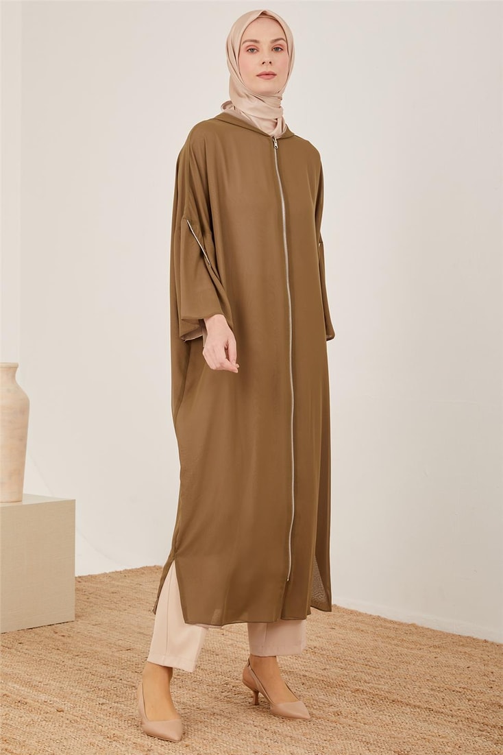 Armine Double Sided Stoned Arm Abaya 23Y8401 Mink