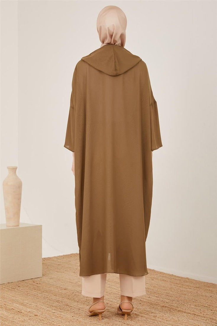 Armine Double Sided Stoned Arm Abaya 23Y8401 Mink