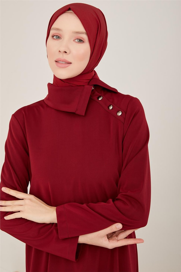 Armine Elbise 23Y9532 Bordo