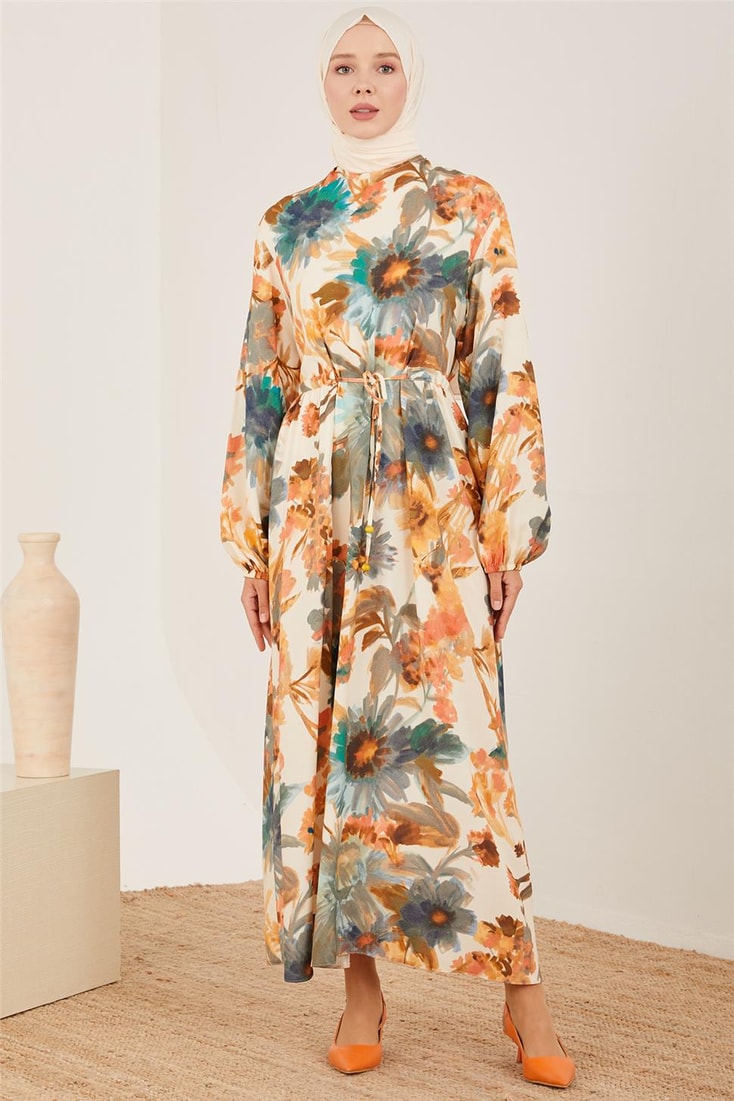 Armine Tunnel Elastic Sleeve Dress 23Y9676 Sea Green