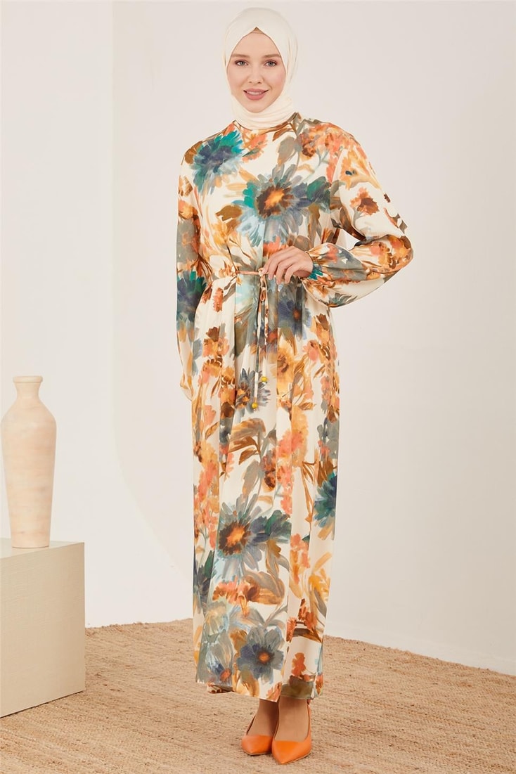 Armine Tunnel Elastic Sleeve Dress 23Y9676 Sea Green