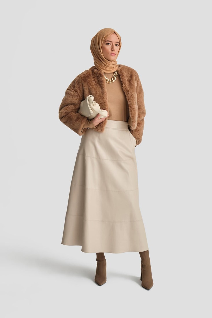 Armine Fur Coat 24K7610 Camel